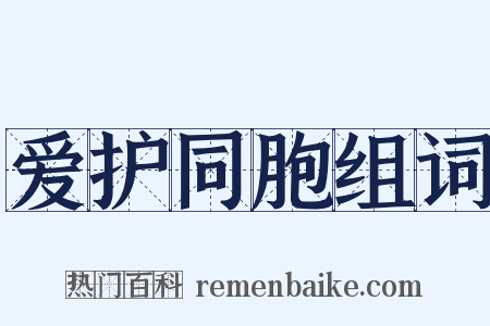 爱护同胞组词是什么意思的图片